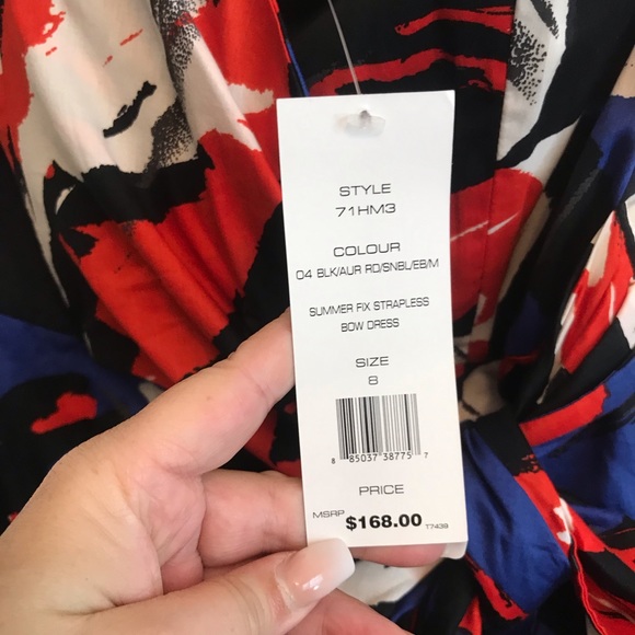 French Connection Summer strapless dress - Picture 4 of 5